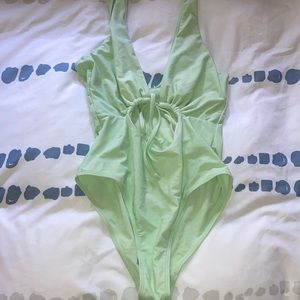 Lime green one piece. Brand new never worn